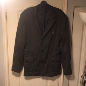 Goodindustry Men’s Gray Jersey Blazer Size EU XXL US L